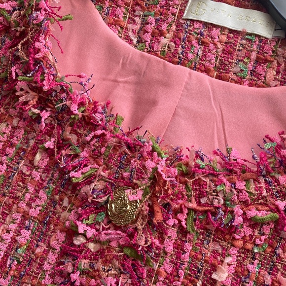 Vita Grace Boucle Style Pink Blazer - Picture 11 of 11